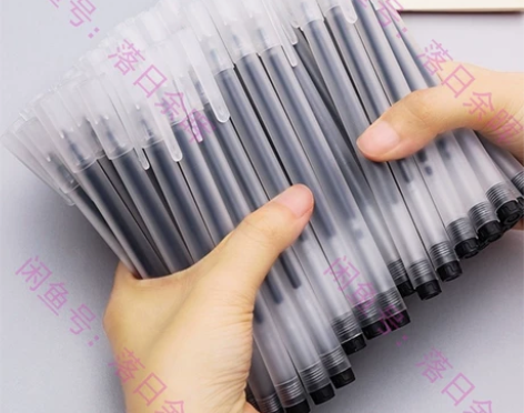 批发价100支黑色巨能写中性笔仅6.9包邮...