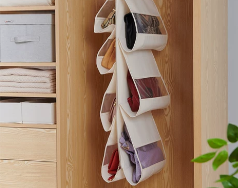 外贸出口日本包包收纳挂袋衣柜橱悬挂式整理袋...