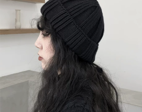 陆与山屿山本暗黑瓜皮帽男秋冬日系韩版潮牌嘻...