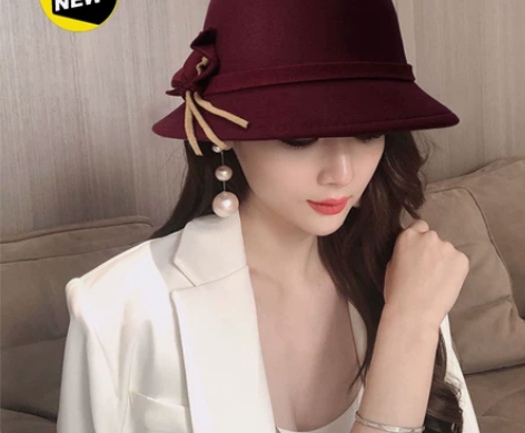 【特价】秋冬韩版时尚百搭帽子 女款英伦复古...
