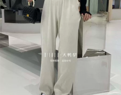 大鸭梨毛毛纯欲裤子 不加绒 L码 穿过一洗...