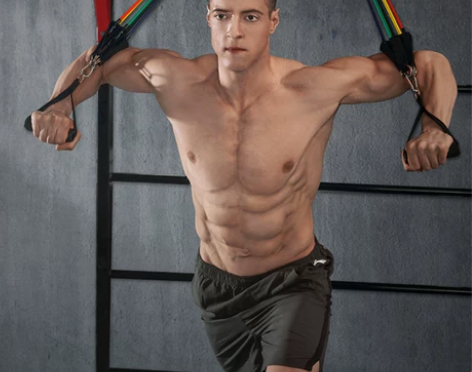 弹力绳健身男弹力带胸肌训练器材拉力带阻力带...