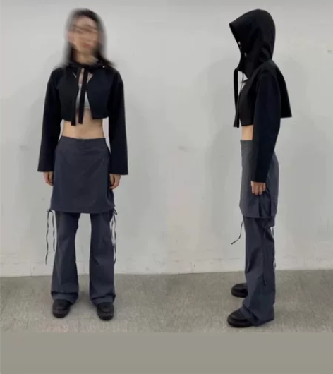 叠穿复古风机eihey诶嘿小众设计复古牛仔...