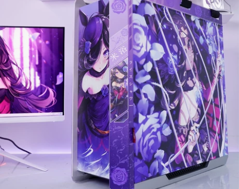 rog太阳神机箱官方正品翻毛皮灯板龙神36...