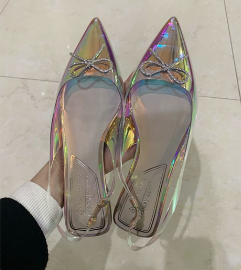 气质蝴蝶结单鞋平底鞋 36码 全新 所见即...