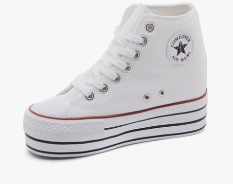 【国货大赏价】2021新款内增高10厘米帆...