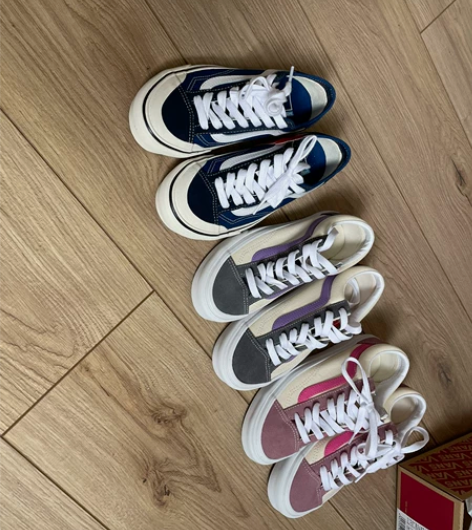 全新vans香芋紫汽水清新配色男女板鞋.全...