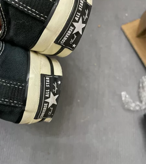 匡威 低帮黑色帆布鞋 37.5码 正品 已...
