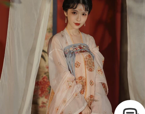 横渠2022新款汉服文心珠玉词原创唐制齐胸...