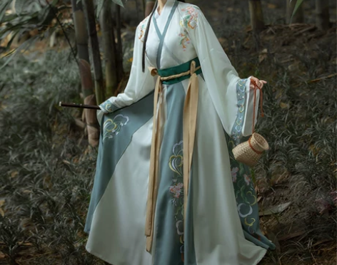 笑寒千韵岗原创中国风汉服女晋制襦裙十二破交...
