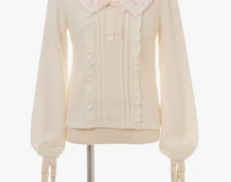 【转卖】2018春秋新款日系甜美花边丝带芭...