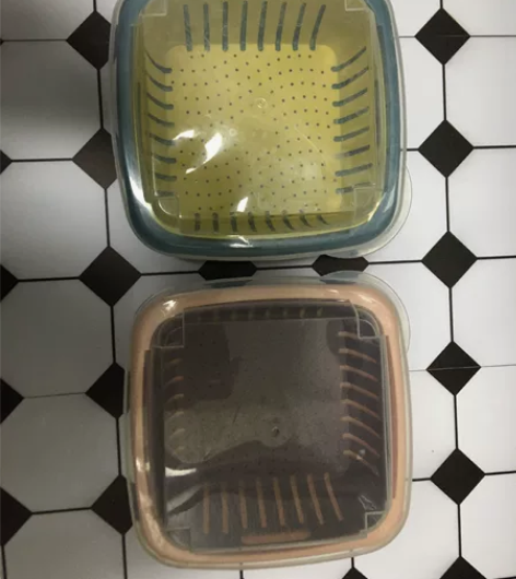 闲置物品：蔬菜水果沥水篮子2个 成色：8成...