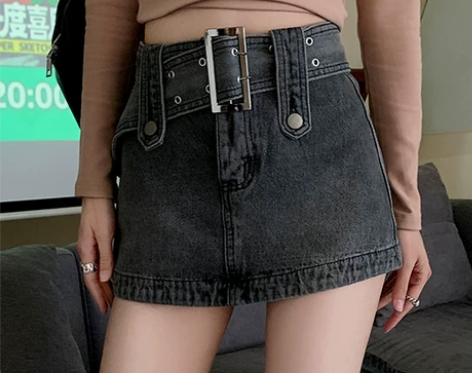 辣妹牛仔半身裙女春季2022新款高腰显瘦a...