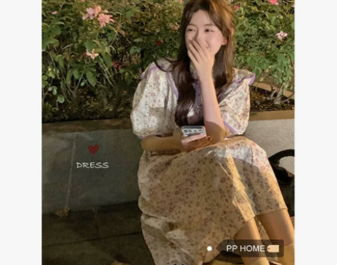 PPHOME原野万人迷~温柔气质甜美紫色荷...