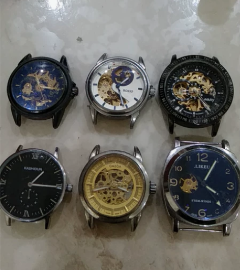 6只全自动机械表配件表,表径38.5-44...