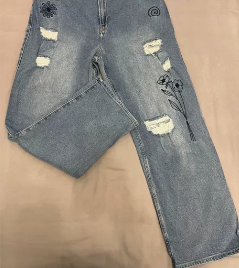 Hollister 大码高腰牛仔裤 只试穿...