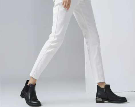 【3件6折】初语刺绣铅笔裤纯色小脚裤长裤 ...