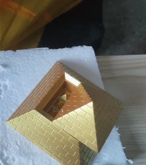 金字塔摆件大塔金字塔寻模型办公桌室龙尺家居...