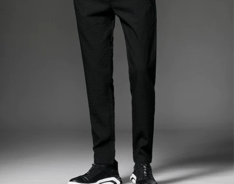 袋鼠夏季裤子男冰丝薄款运动裤男士2018韩...