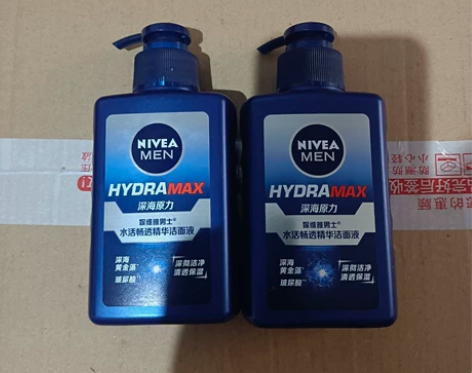 妮维雅男士水活畅透精华洁面液温和清洁保湿清...