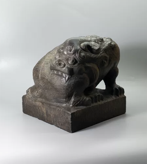 石狮子青石材质 生日礼物茶宠镇纸，造型古朴...