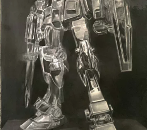 二开素描高达（不锈钢质感），来图可定制各种...