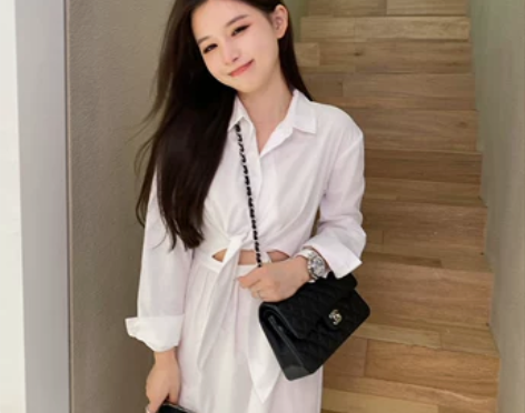 【限时6.5折】法式连衣裙女秋小个子设计感...