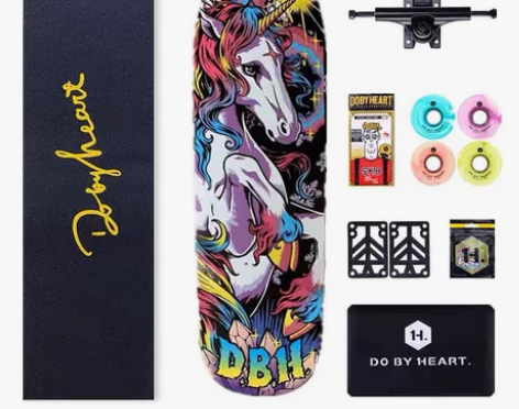 DBH滑板专业四轮大鱼板成人青少年男女生初...