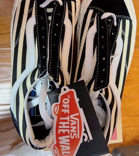 VANS Style36 斑马纹黑白硫化鞋...