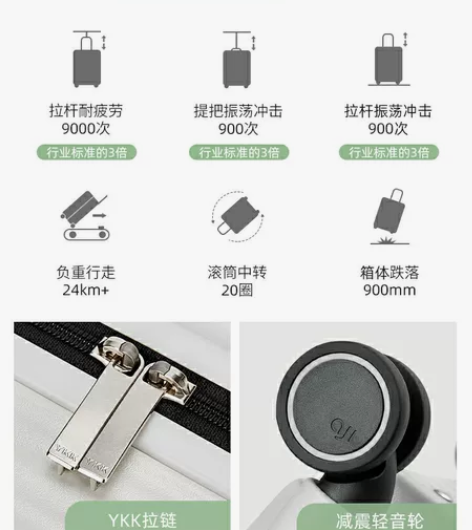 阿季 行李箱  牛油果颜色 16寸 买来只...