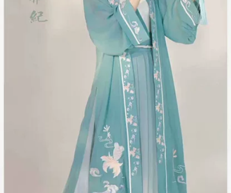 【出物】劲合【听夏】汉服女正品原创三件套6...