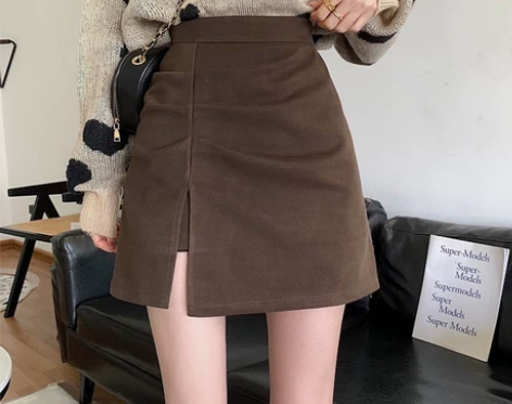 半身裙女春季高腰显瘦A字裙2022新款高级...
