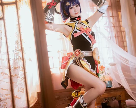 悠窝窝原神cosplay服装女香菱璃月国风...