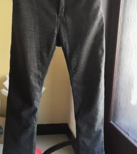 男士休闲裤 内里加绒 3xL  深灰小小暗...