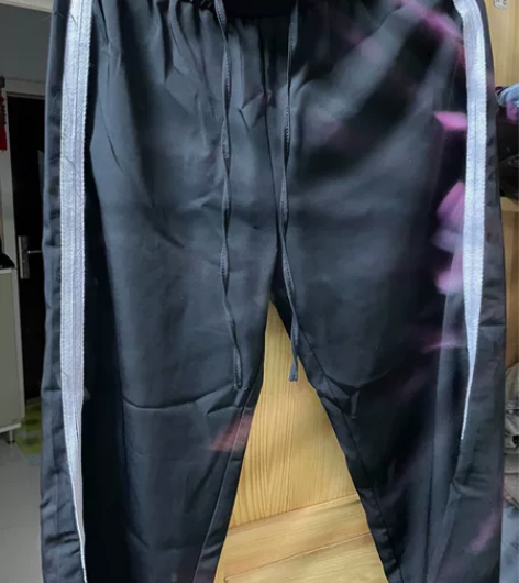 侧开叉休闲裤 一旦售出概不退换超显腿长