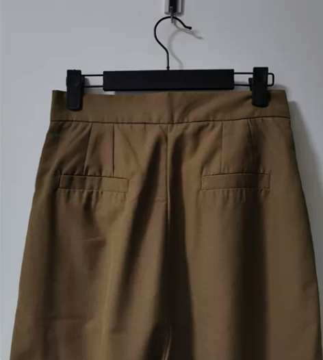 韩版百搭休闲裤女复古港风春秋季高腰直筒阔腿...