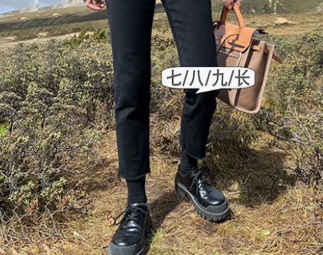 七分牛仔裤 七分牛仔裤小个子黑色女高腰加绒...