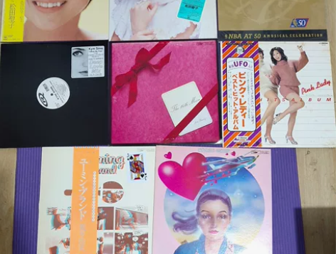 日语流行 黑胶LP留声机唱片密纹唱片八盘 ...
