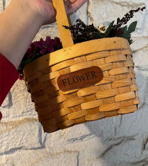 花篮竹编花篮可装水可装土竹篮 原价20甩手...