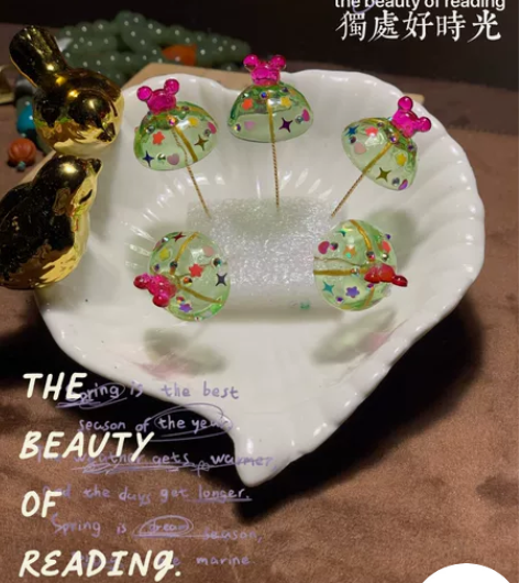 阿飘配件小伞全手工独家独版-绿夏清鸳 新版...