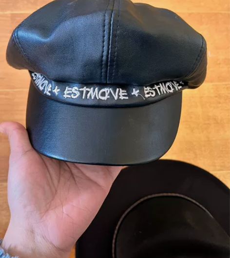 pu贝雷帽,毛呢礼帽,两个40包邮,搭配衣...