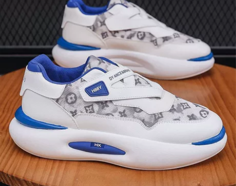 鞋子男款秋季新款网面运动鞋潮流百搭小白鞋厚...