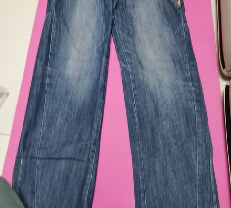 牛仔裤直筒胖了穿不了出售闲置32裤长2尺八...
