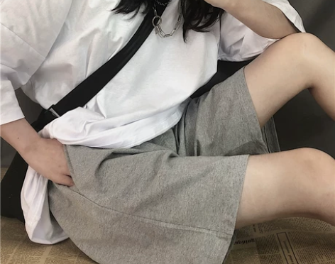 裤子女夏季韩版ins复古黑色休闲裤高腰宽松...