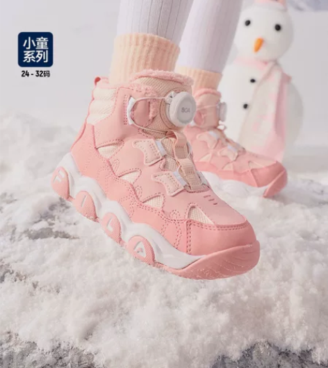 FILA KIDS斐乐童鞋儿童雪地靴冬季男...
