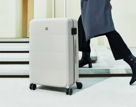 汉客新款翻盖锁20寸行李箱女小型登机箱男高...