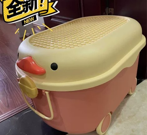萌鸭收纳箱玩具家居杂物收纳箱雪梨推荐 ??...