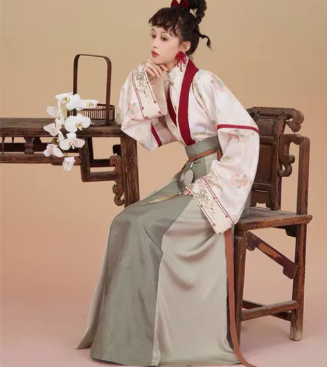 【出】七月夕 锦城花 日常晋制汉元素 交领...