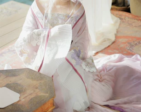 涂七七【花妖美人】原创刺绣汉服女大袖襦齐腰...