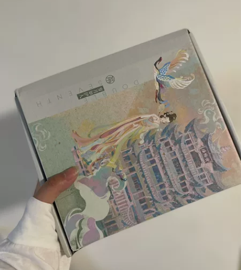 七月夕汉服伴手礼盒 包含鼠标垫帆布袋胶带明...